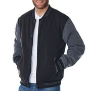 Alpine Swiss Tyler Men’s Varsity Jacket Classic Letterman Coat Baseball Bomber Jacket Lightweight Stylish Everyday Outerwear