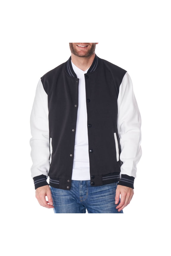 Tyler Men’s Varsity Jacket Classic Letterman Coat Baseball Bomber Jacket Lightweight Stylish Everyday Outerwear