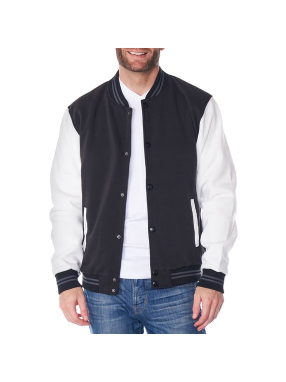 Tyler Men’s Varsity Jacket Classic Letterman Coat Baseball Bomber Jacket Lightweight Stylish Everyday Outerwear