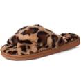 thumbnail image 1 of Alpine Swiss Women Fuzzy Fluffy Faux Fur Slippers Memory Foam Indoor House Shoes, 1 of 7