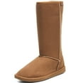 thumbnail image 1 of Alpine Swiss Womens Boot Mid Calf 11.5” Faux Fur Shearling Moccasin Comfort Shoe, 1 of 7