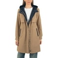 thumbnail image 1 of Alpine Swiss Womens Hooded Rain Jacket Long Raincoat Trench Coat Windbreaker, 1 of 6