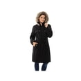 thumbnail image 1 of Alpine Swiss Womens Parka Trench Pea Coat Belt Jacket Faux Fur Hood Reg & Plus Sizes, 1 of 7