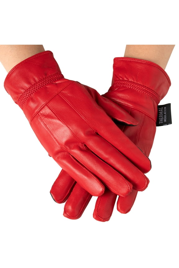 Womens Touch Screen Gloves Leather Phone Texting Glove Thermal Warm