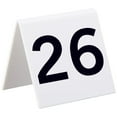thumbnail image 1 of Alpine Table Number Cards 26 to 50 Self-Standing Tent Style Wedding Decor, 1 of 5