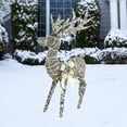 thumbnail image 1 of Alpine Twig with Natural Rattan Wrapped Reindeer and Warm White LED, 1 of 4