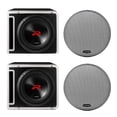 thumbnail image 1 of Alpine Two R2-SB12V Next-Gen 12" R-Series Halo Loaded Sub Enclosures with KTX-H12 Link Kit and Two KTE-12G.3 Grills, 1 of 8