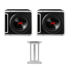 Alpine Two R2-SB12V Next-Gen 12" R-Series Halo Loaded Sub Enclosures with KTX-H12 Link Kit