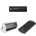 thumbnail image 1 of Alpine UTE-73BT Mech-less Digital Media Receiver & Remote with Creative Audio CAMC1W Marine Single DIN Radio Mounting Kit with Retractable Cover (White), 1 of 9