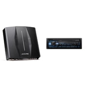 Alpine UTE-83BT Mech-less Digital Media Rec. Bluetooth  & PXE-C80-88 OPTIM8 8-Channel Hi-Res DSP Amp Bundle