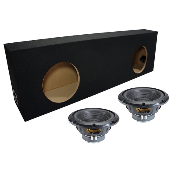 Alpine Universal Regular Standard Cab Truck Sealed Dual 10" W10S4 Loaded Subwoofer Sub Box Enclosure 500W RMS 4 Ohm