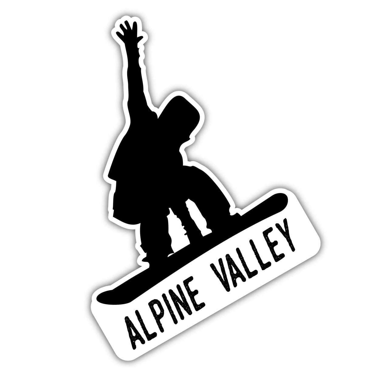Alpine Valley Ohio Ski Adventures Souvenir 4 Inch Vinyl Decal Sticker