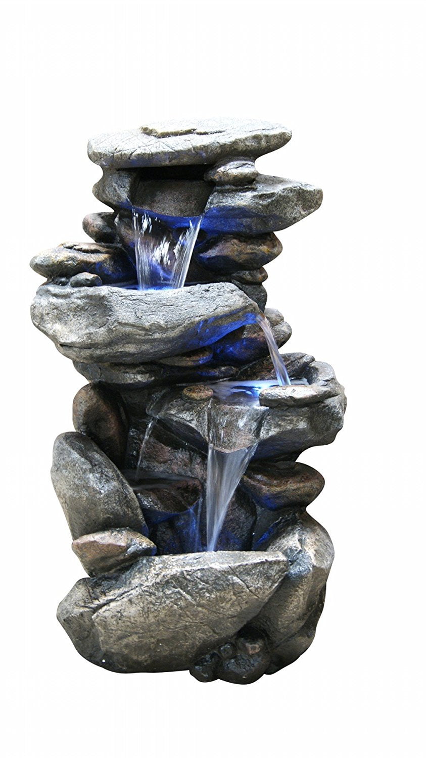 Alpine WIN316 Rock Waterfall Fountain With LED Light - Walmart.com