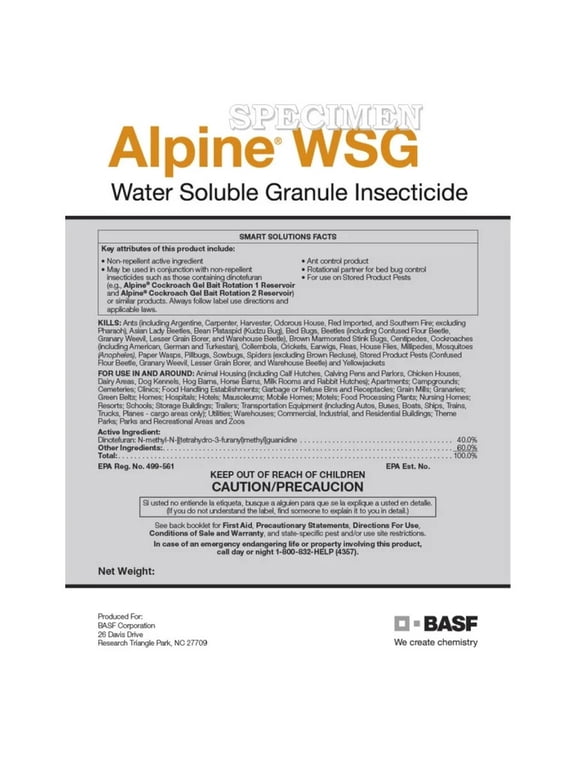 WSG Water Soluble Granule Pest Control, 10g bag