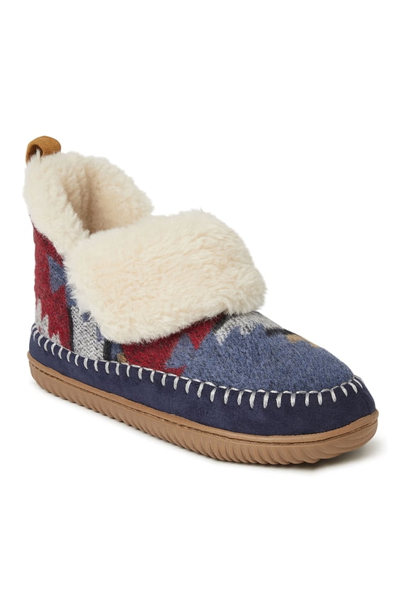 Alpine by Dearfoams Women's Moritz Bootie House Slipper