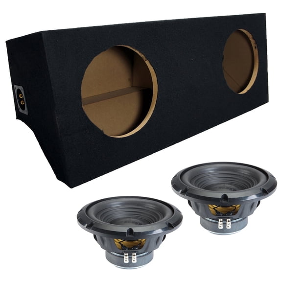 Alpine fits 05-15 Ford Mustang Coupe Sealed Dual 10" W10S4 Loaded Subwoofer Sub Box Enclosure 500W RMS 4 Ohm