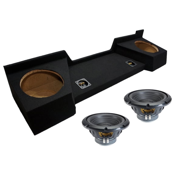 Alpine fits 07-13 Chevy Silverado Sealed Dual 10" W10S4 Loaded Subwoofer Sub Box Enclosure 500W RMS 4 Ohm