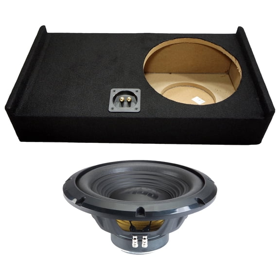 Alpine fits 09-14 Ford F150 Super Crew Cab Sealed Single 12" W12S4 Loaded Subwoofer Sub Box Enclosure 250W RMS 4 Ohm