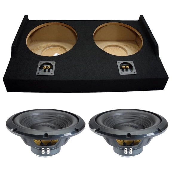 Alpine fits 15-25 Ford F-150 Super Cab Ext Truck Sealed Dual 12" W12S4 Loaded Subwoofer Sub Box Enclosure 500W RMS 4 Ohm