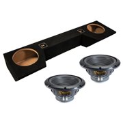 Alpine fits 19-25 Dodge Ram Quad Cab Truck Sealed Dual 10" W10S4 Loaded Subwoofer Sub Box Enclosure 500W RMS 4 Ohm