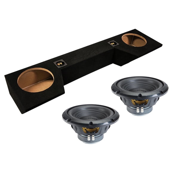 Alpine fits 19-25 Dodge Ram Quad Cab Truck Sealed Dual 10" W10S4 Loaded Subwoofer Sub Box Enclosure 500W RMS 4 Ohm