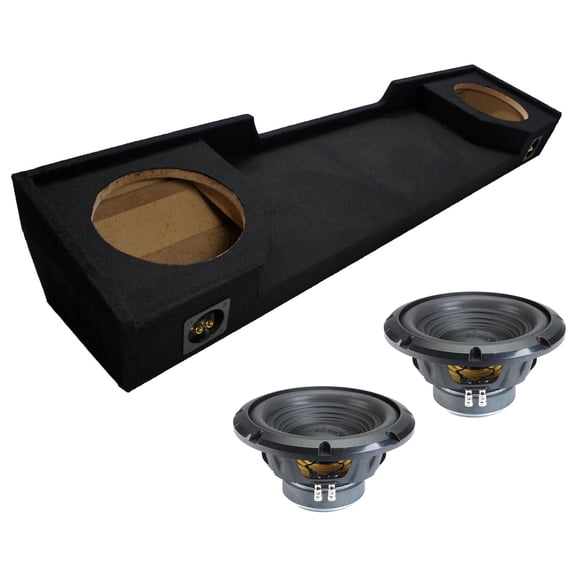 Alpine fits 88-98 Chevy C/K Ext Cab Sealed Dual 10" W10S4 Loaded Subwoofer Sub Box Enclosure 500W RMS 4 Ohm