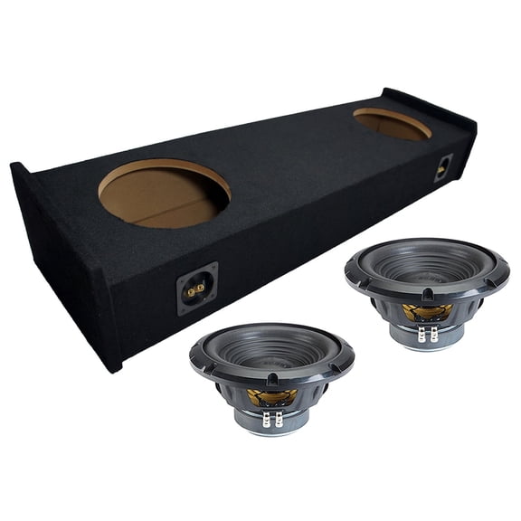 Alpine fits 97-99 Ford F-150 Ext Cab Sealed Dual 10" W10S4 Loaded Subwoofer Sub Box Enclosure 500W RMS 4 Ohm