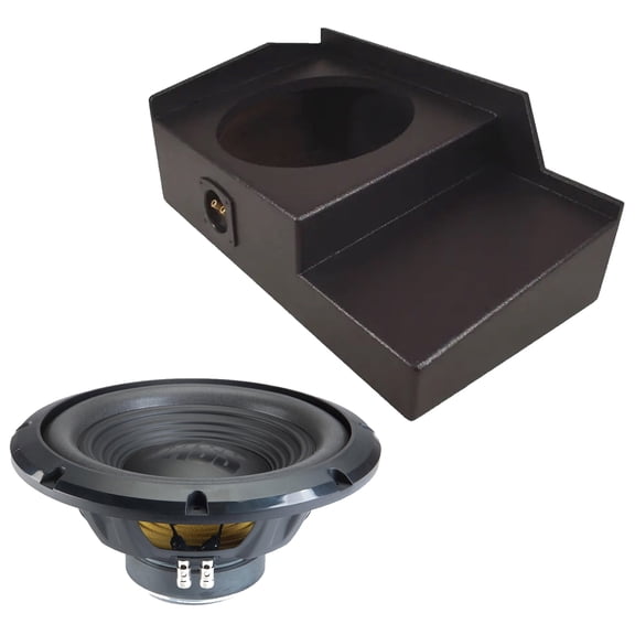 Alpine fits 99-06 Chevy Silverado Ext Cab Sealed Single 12" W12S4 Loaded Subwoofer Sub Box Enclosure Rhino Coated 250W RMS 4 Ohm