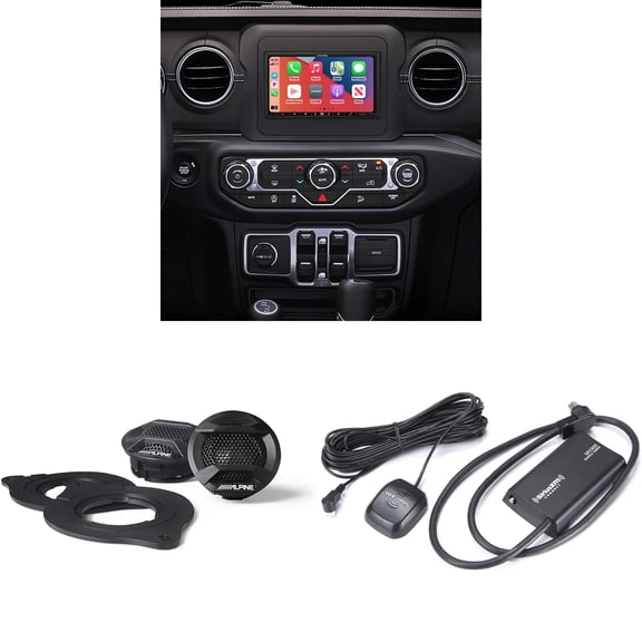 Alpine i407-WRA-JL 7in In-Dash Digital Receiver w/ SPV-10TW-WRA & SXV300v1 Satellite Radio Tuner Compatible With Gladiator (JT) 2020+
