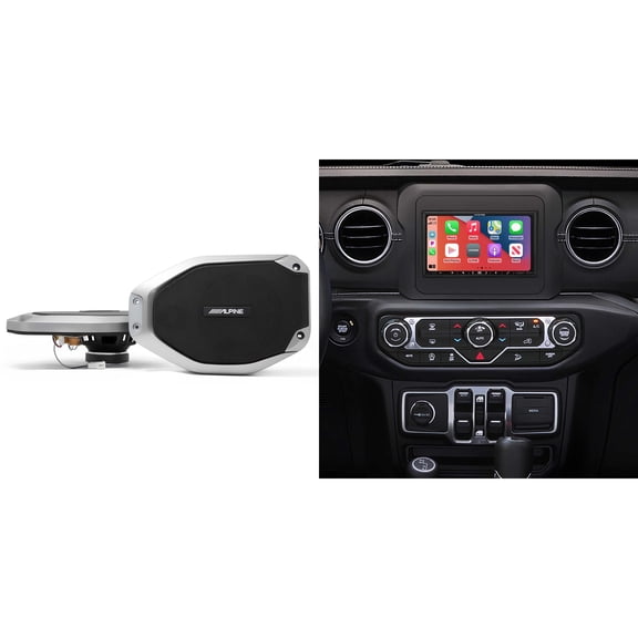 Alpine i407-WRA-JL 7in In-Dash Digital Receiver w/ SPV-65-JLT Bundle for 18 - Up Wrangler
