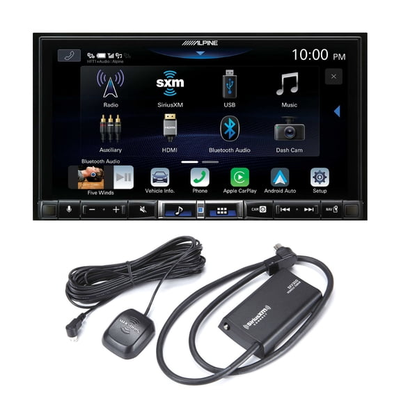 Alpine iLX-507 7" CarPlay/Android Auto Hi-Res Receiver with SXV300v1 Satellite Radio Receiver