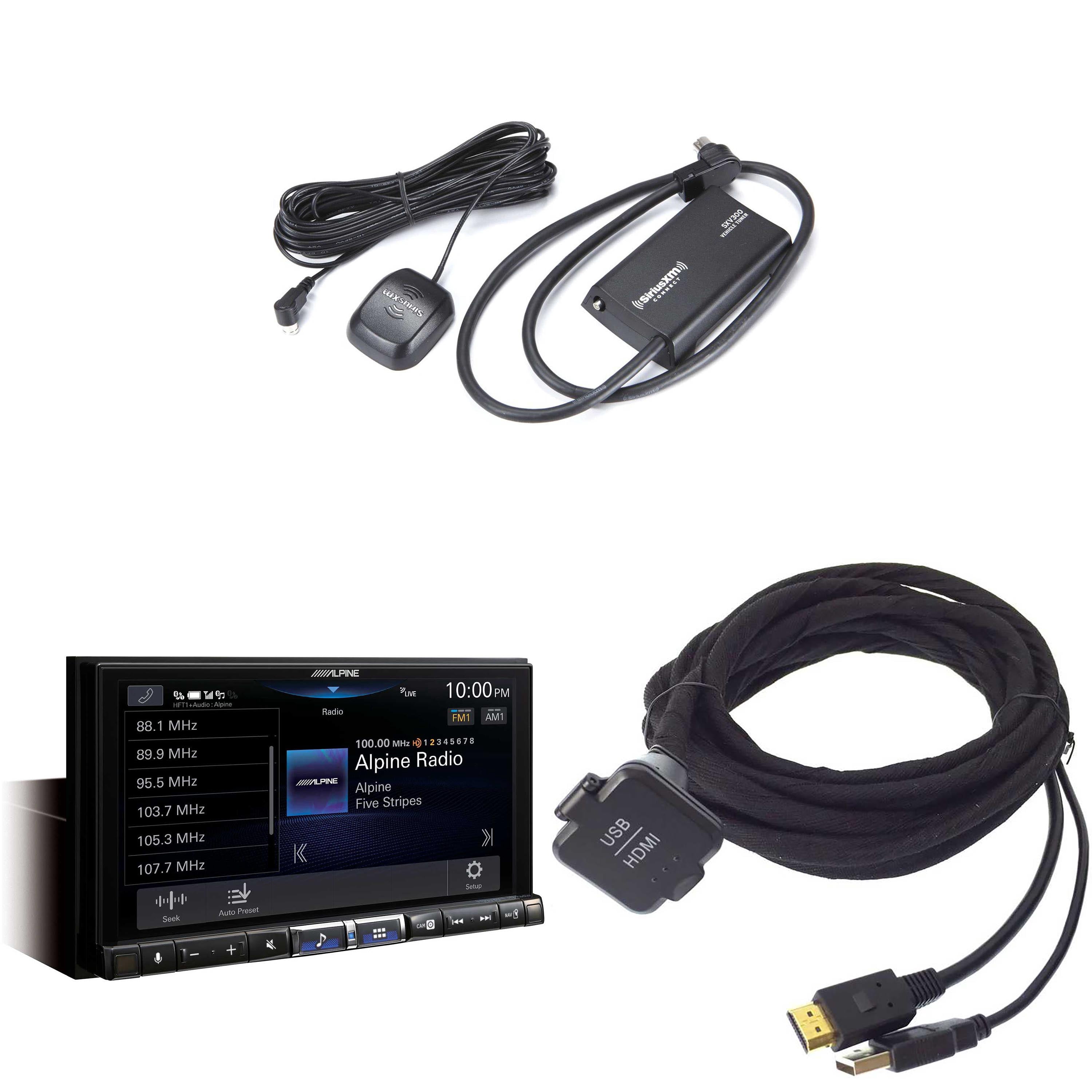 Alpine iLX-507, KCU-315UH USB / HDMI Extension Cable with SXV300v1 ...