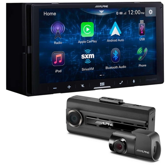 Alpine iLX-W670 7" Shallow-Chassis Digital Multimedia Receiver with DVR-C310R Dash Camera
