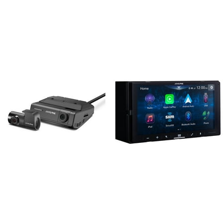 Alpine iLX-W670-S 7" Shallow-Chassis Digital Multimedia Receiver with DVR-C320R Dash Camera