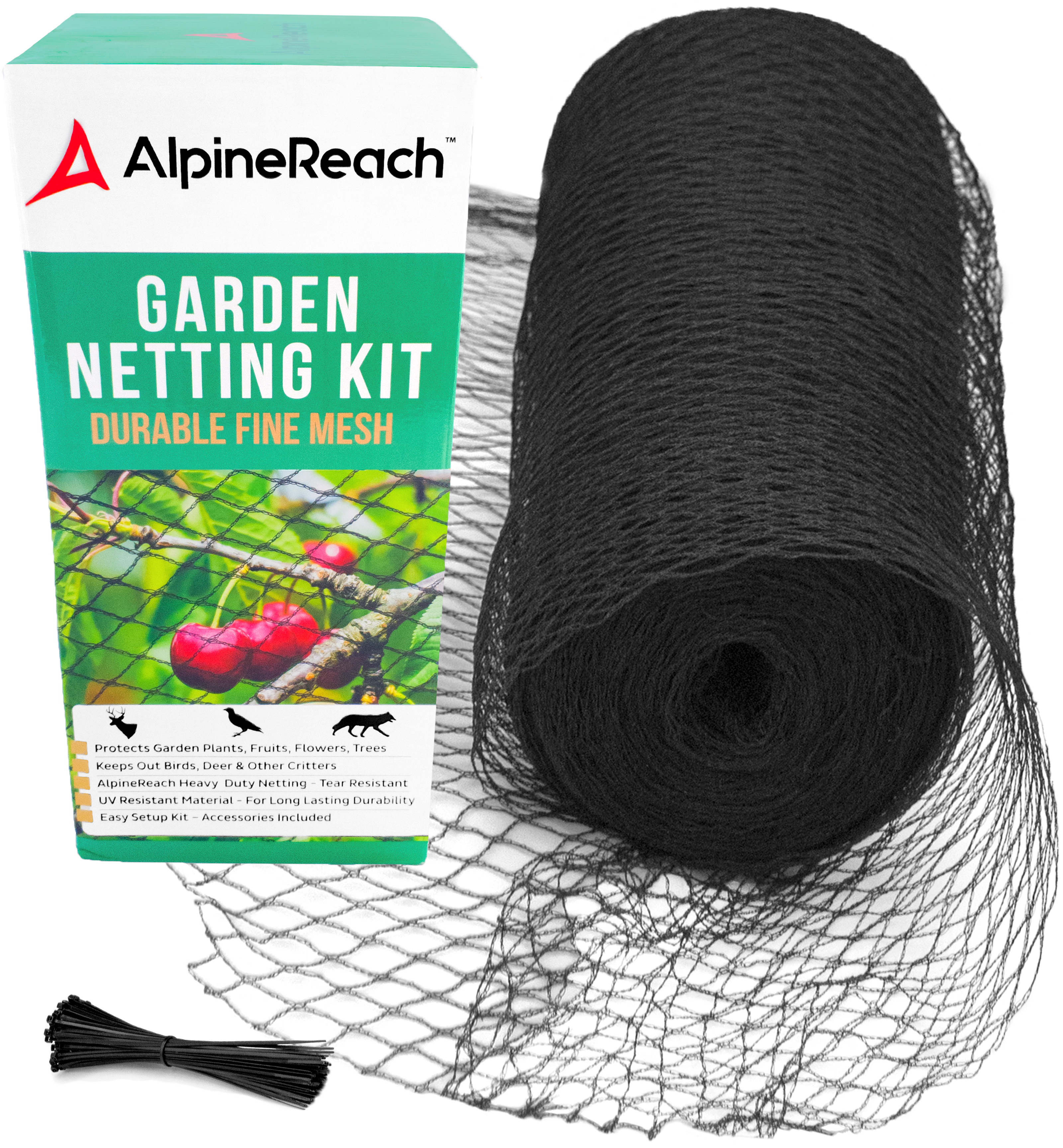 Bird X Bird Netting, Polypropylene, 1/2 In., 100 Ft. X 14 Ft.