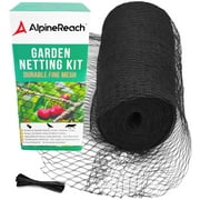 AlpineReach Garden Netting Heavy Duty Protection Mesh Deer Bird Net Black 7.5ft x 65ft