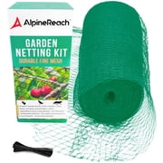 AlpineReach Garden Netting Heavy Duty Protection Mesh Deer Bird Net Green 7.5ft x 65ft