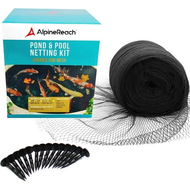 AlpineReach Pond Netting Heavy Duty Protection Mesh Heron Bird Net Black 28ft x 30ft