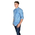 thumbnail image 1 of AlpineStars Men's Dip Dry Stripe Long Sleeve Shirt Medium Azure Blue, 1 of 4