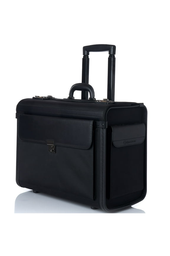 AlpineSwiss 19" Wheeled Briefcase Rolling Case Sales Sample Pilot Lawyer Attache