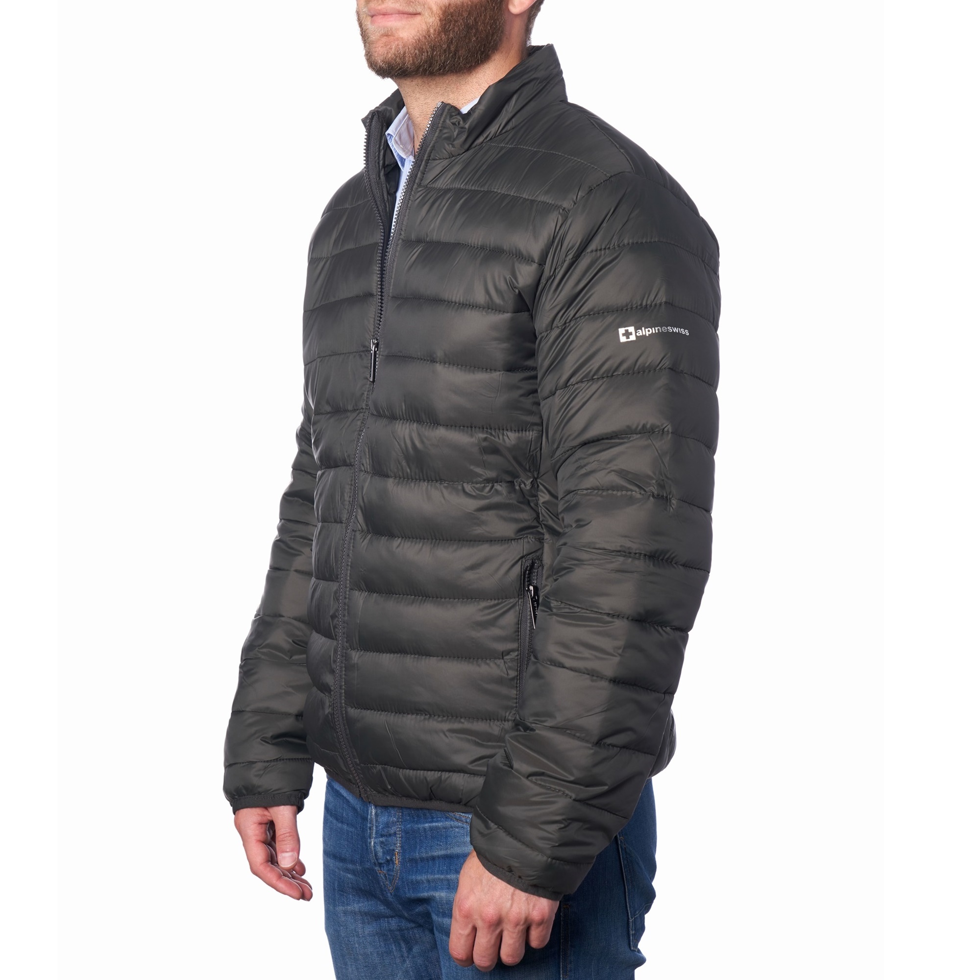 Alpine Swiss Men's Niko Puffer Jacket Down Alternative photo 1