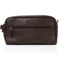 thumbnail image 1 of AlpineSwiss Sedona Toiletry Bag Genuine Leather Shaving Kit Dopp Kit Travel Case, 1 of 6