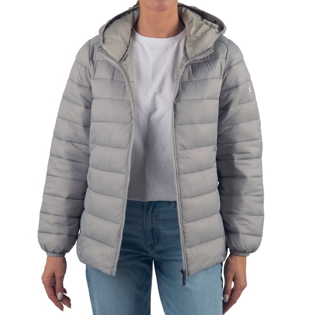 Alpine Swiss Eva Women’s Hooded Puffer Jacket | Lightweight Down Alternative Coat | Warm Water-Resistant Packable Winter Outerwear with Zip Pockets
