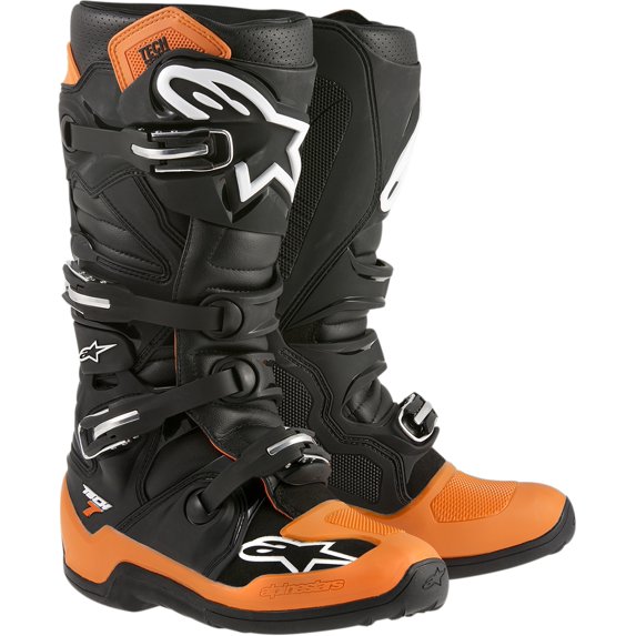 Alpinestars 14' Tech 7 Boots Orange/Black/White 8 2012014-14-8