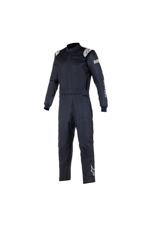 3352822-10-46 Atom Racing Suit, Black, Size 46