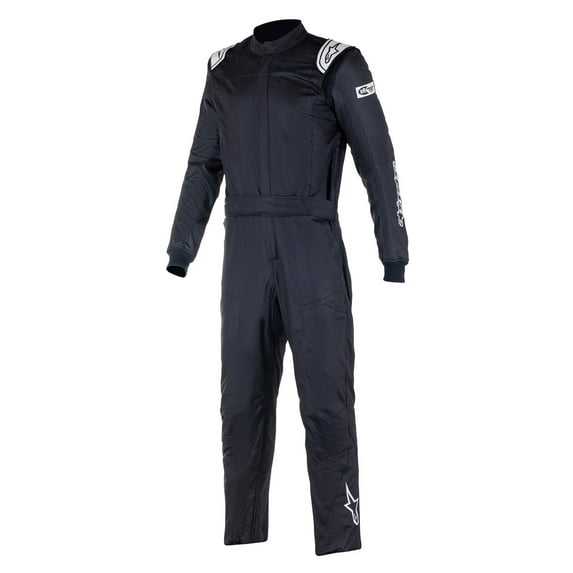 Alpinestars 3352822-10-58 Atom Racing Suit, Black, Size 58