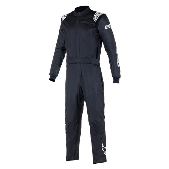 Alpinestars 3352822-119-56 Atom SFI5 Suit, Black/Silver, Size 56