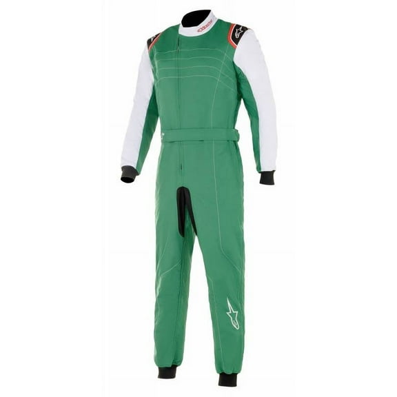 Alpinestars 3356019-623-40 KMX-9 v2 Karting Racing Race Suit Green/White/Red, 40