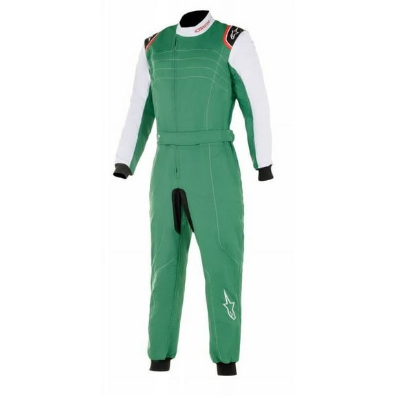Alpinestars 3356519-623-120 KMX-9 v2 Youth Karting Suit Green/White/Red Size 120