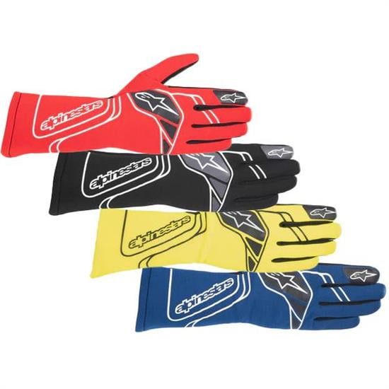 Alpinestars 3551623-790-M Tech-1 Race v3 Gloves, Blue, Medium